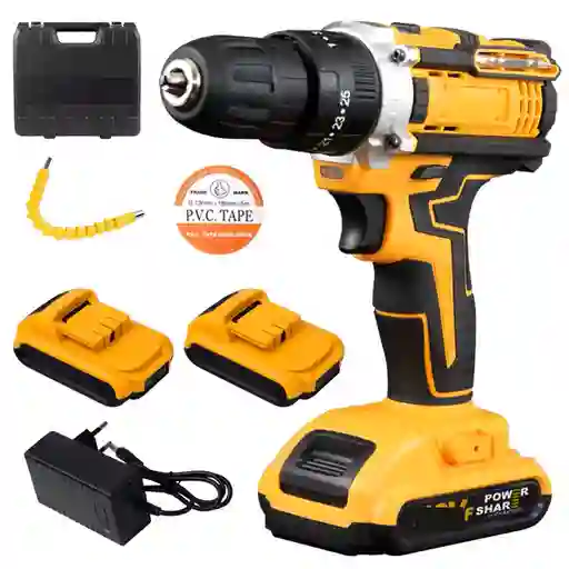 Taladro Inalámbrico Recargable Potencia 650w Percutor Frecuencia 50hz /60hz
