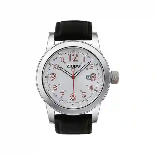 Reloj Zippo Correa De Piel, Negro