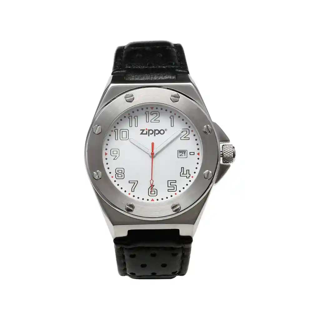 Reloj Zippo Deportivo Pulso En Cuero