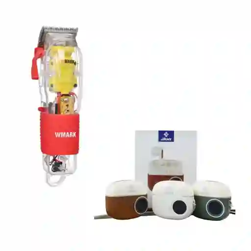 Combo Maquina Peluquera Profesional Wmark Ng-108 + Audífonos Jkmx Jk11