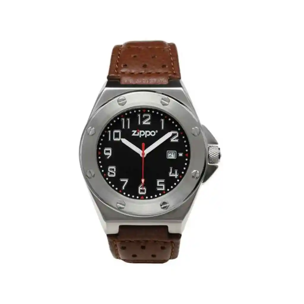Reloj Zippo Deportivo Pulso Café