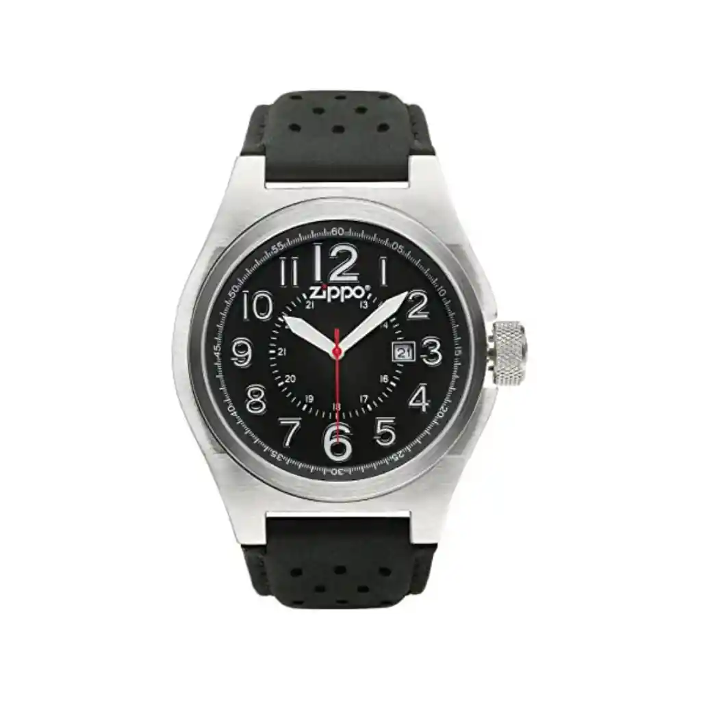 Reloj Deportivo Zippo En Cuero