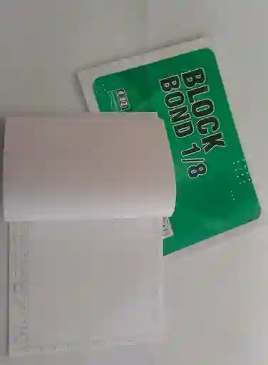 Block Bond 1/8 X 20 Hojas