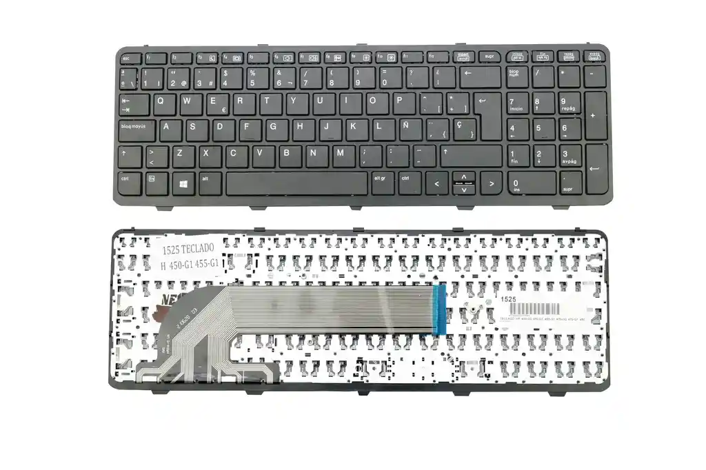 Teclado Hp 450-g0 450-g1 455-g1 470-g0 470-g1 450-g2 455-g2 Negro Con Marco