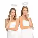 Alas De Angel Y Corona Disfraz Para Halloween 1und Blanco