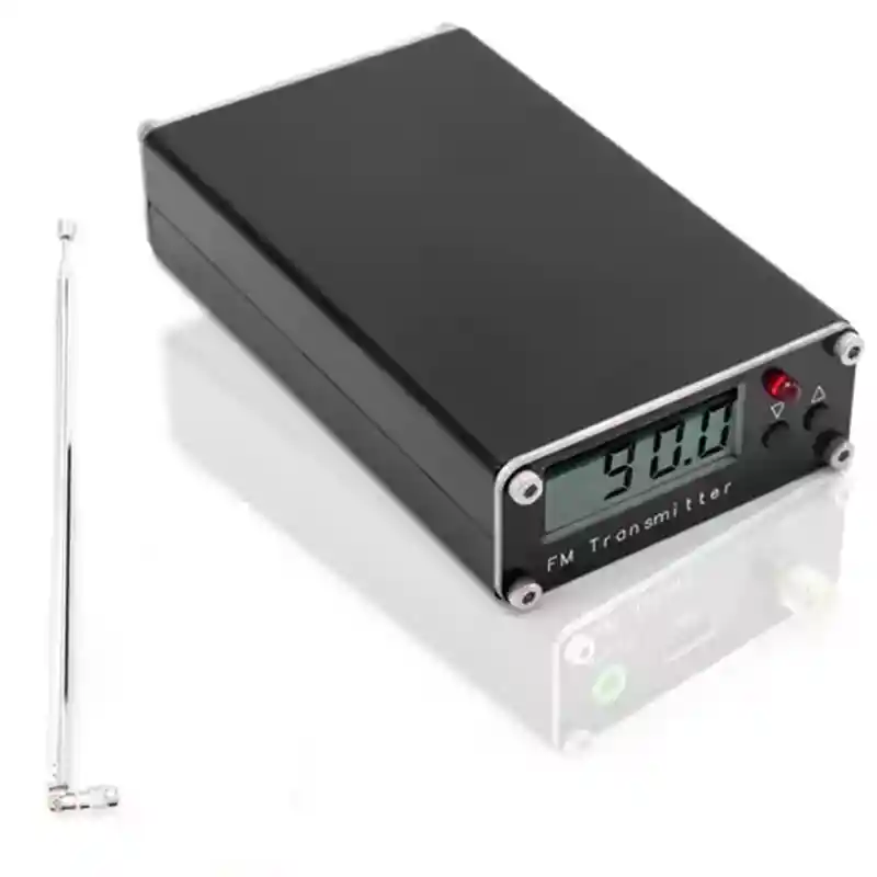 Trasmisor Fm Estereo 0.5w 2km76-108mhz Con Antena De Radio