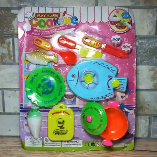 Set De Cocina Blister Colorida