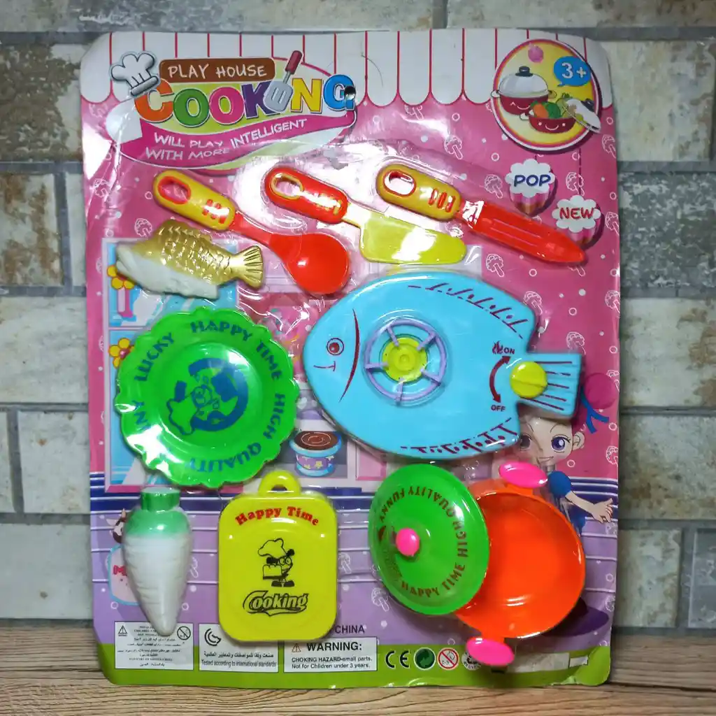 Set De Cocina Blister Colorida