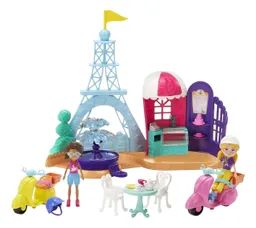 Set De Polly Pocket Juego Aventura En Paris De Mattel Gkl61