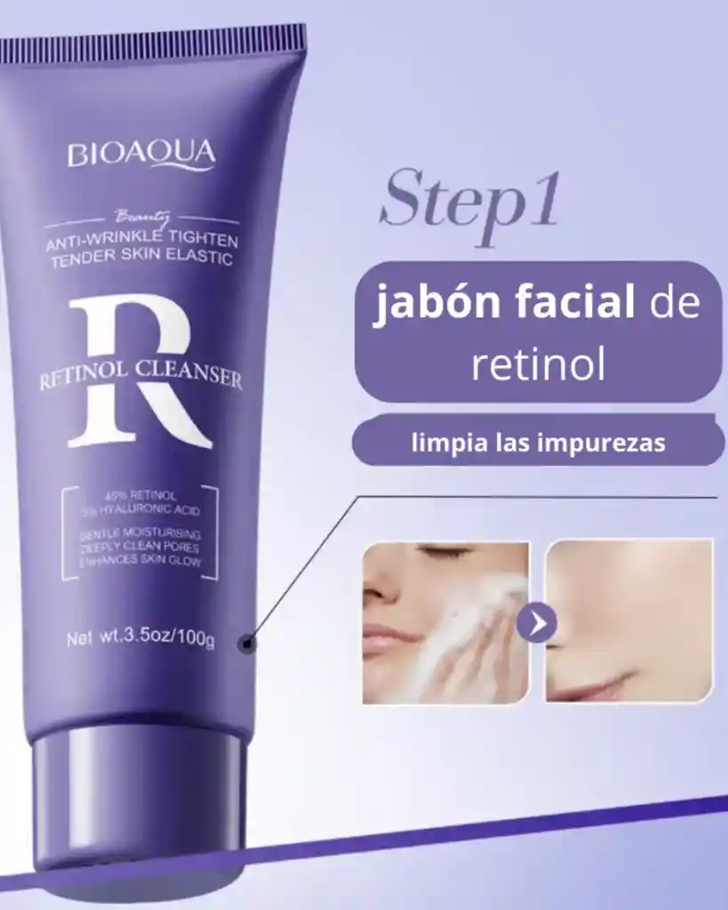Jabón Facial Retinol Bioaqua