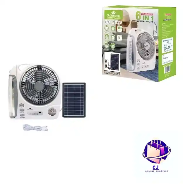 Ventilador Multifuncion 6en1 (radio/bluthoo)