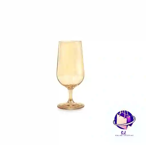 Copa De Vidrio Oro