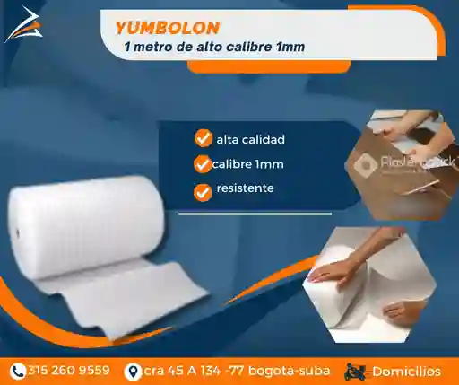 Yumbolon Calibre 1mm 1 Metro De Alto X 1 Metro De Largo Empaque Y Embalaje