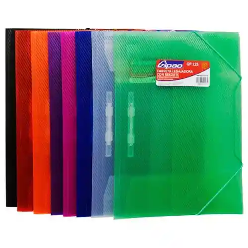 Carpeta De Seguridad Plastica Con Resorte