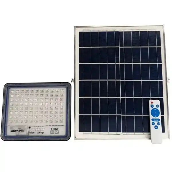 Reflector Solar Led 400w Panel Solar, Control Remoto, Potencia, Ahorro Lampara Luz Blanca