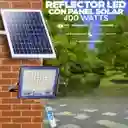 Reflector Solar Led 400w Panel Solar, Control Remoto, Potencia, Ahorro Lampara Luz Blanca