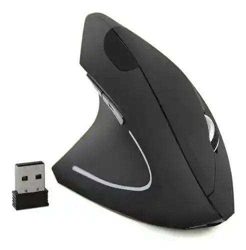 Mouse Vertical Zurdo Inalámbrico Ergonómico Usb 2.4g