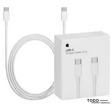 Cargador Iphone Tipo C Cable 2 Metros
