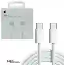Cargador Iphone Tipo C Genérico Cable Iphone 1 Metro