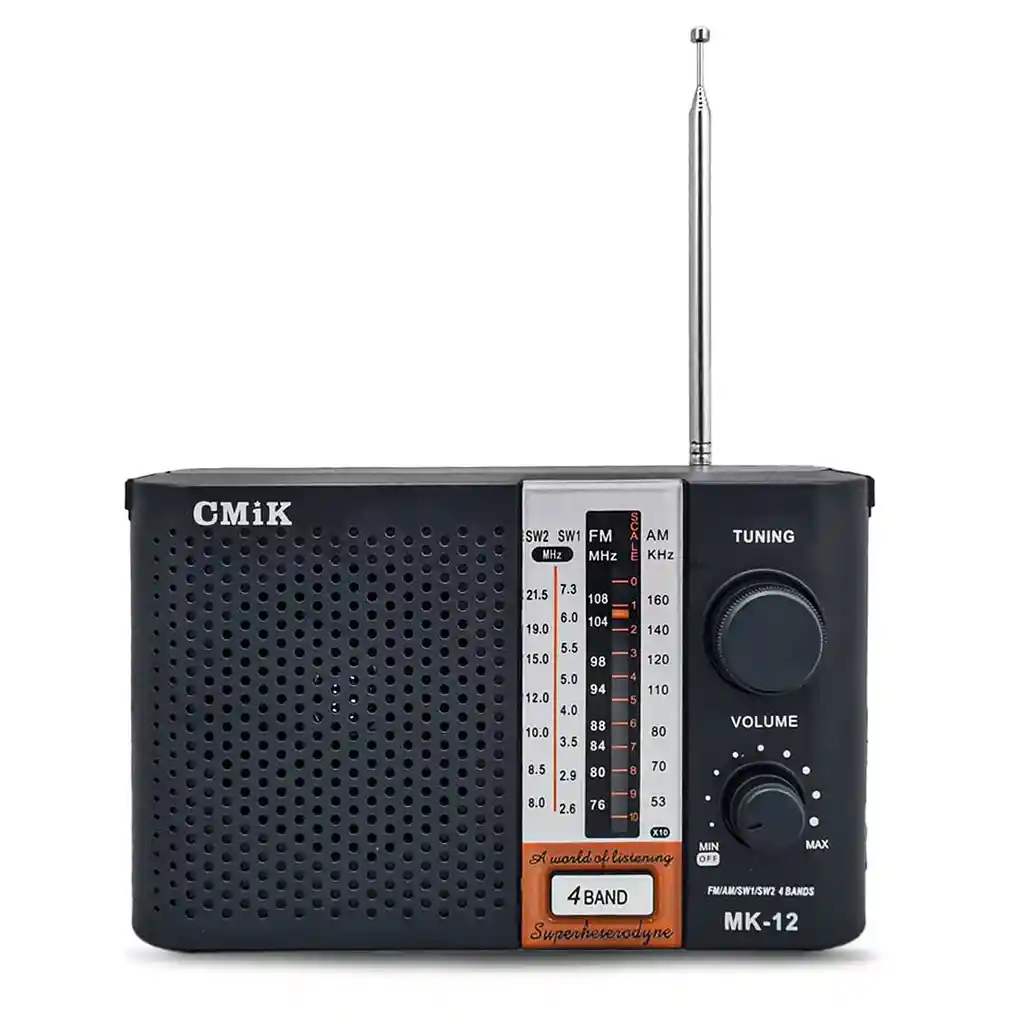 Radio Corriente Y Pila Cmik 4 Bandas Icf12