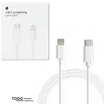 Cargador Iphone Usb-c To Lighting 2m Generico Cable Iphone
