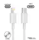 Cargador Iphone Usb-c To Lightning Generico Cable 1 Metro