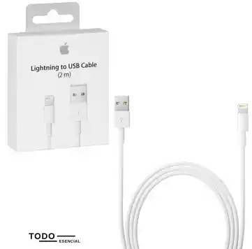 Cargador Iphone Lightning To Usb Generico Cable Iphone 2 Metros