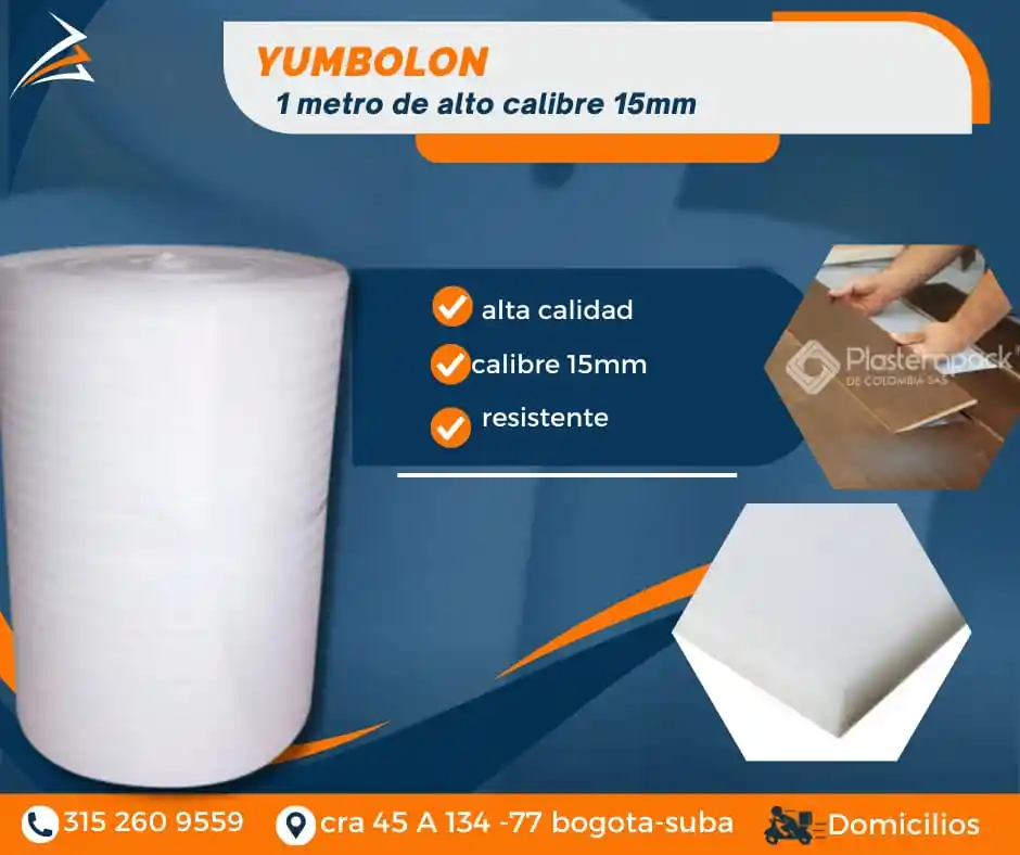 Yumbolon De 1 Metro De Alto X 1 Metro De Largo Calibre 15 Mm Empaque Y Embalaje