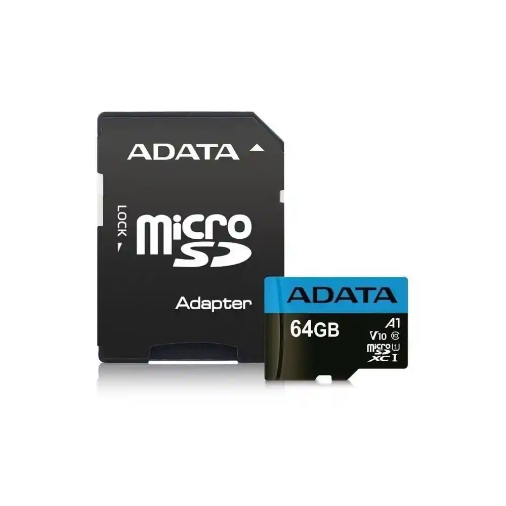 Memoria Micro Sd Adata 64gb Clase 10 Con Adaptador