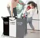 Cesto Organizador De Ropa Sucia 3 Compartimientos Canasta