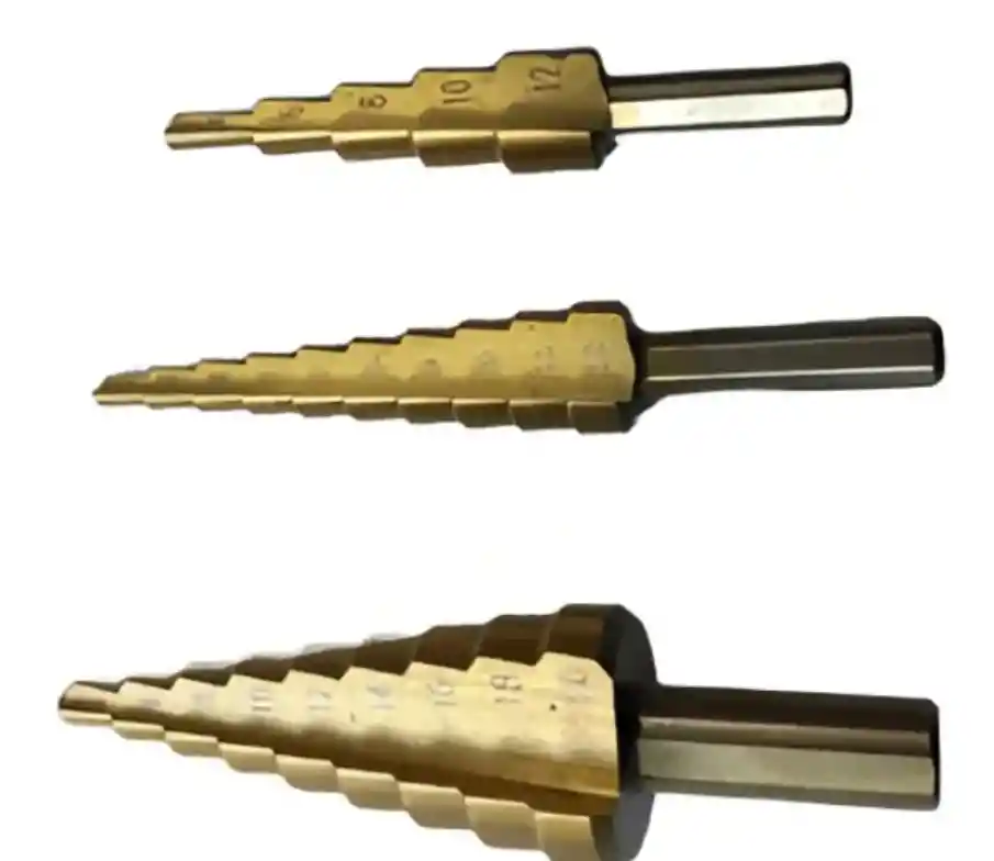 Juegos De Brocas Escalonadas (5-9-10 Pasos) 3 Piezas.