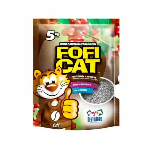 Arena Sanitaria Para Gatos Fofi Cat Olor A Café