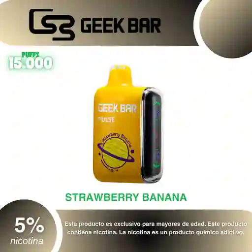 Vape Geek Bar Pulse 15.000 Pufs, Strawberry Banana 5%