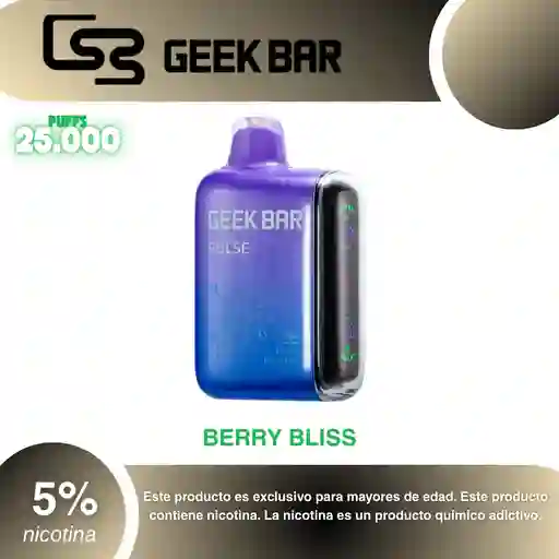 Vape Geek Bar Pulse 15.000 Pufs, Berry Bliss 5%