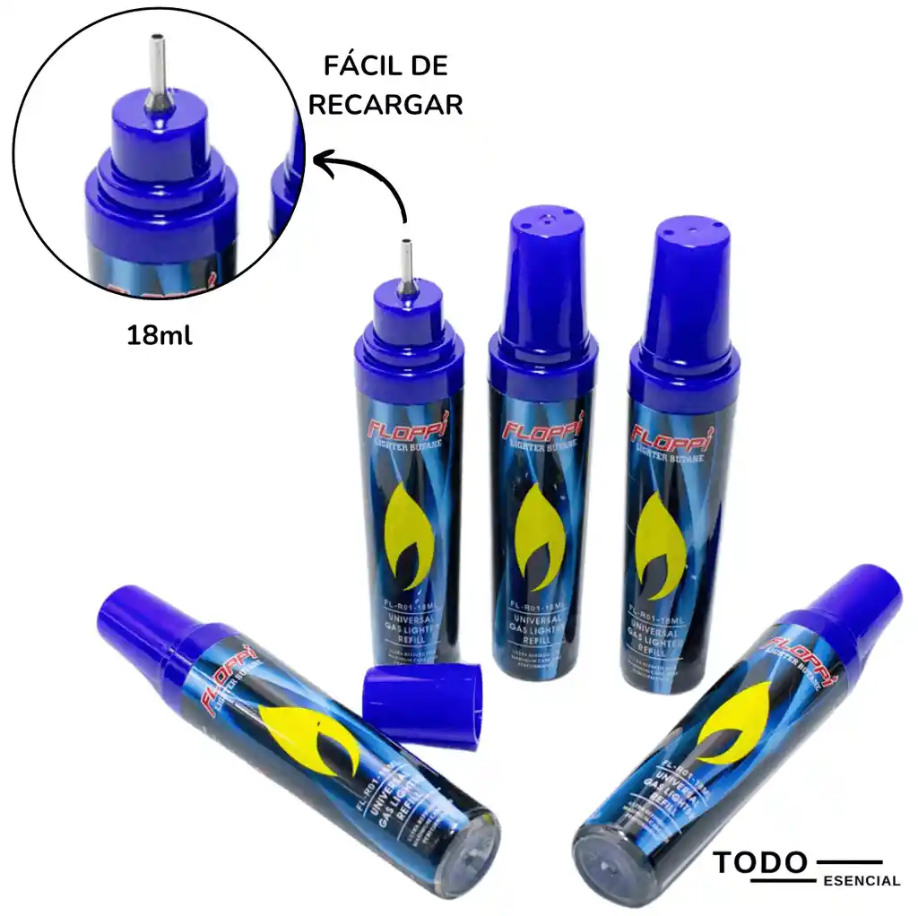 Floppi Recargador Gas Butano 18ml