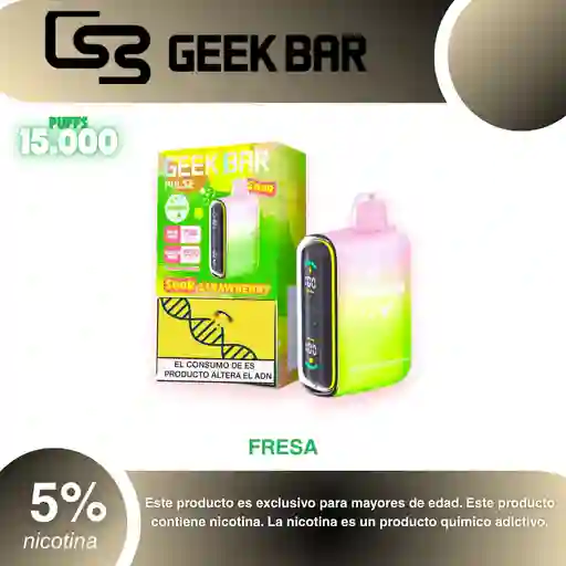 Vape Geek Bar Pulse 15.000 Pufs, Sour Strawberry 5%