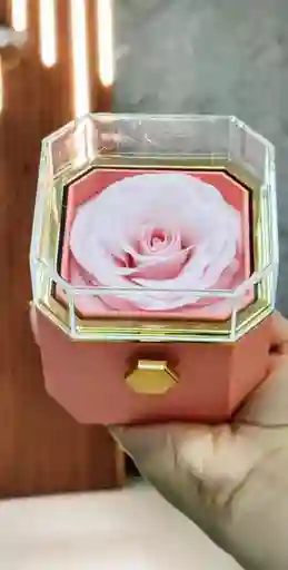 Joyero Flor Eterna Rosa