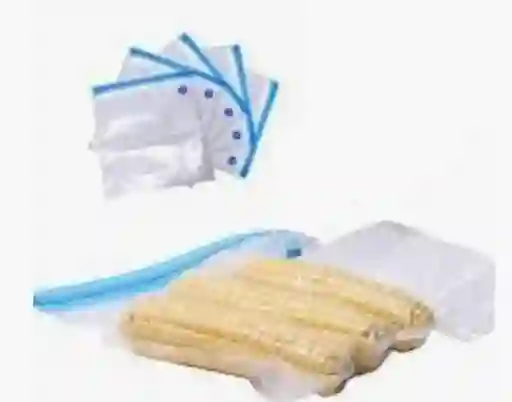5 Bolsa Cierre Y Empaque Al Vacio Comida 22x34cm Mas 1 Bomba