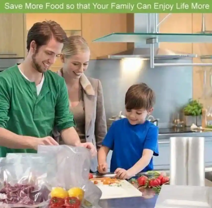 5 Bolsa Cierre Y Empaque Al Vacio Comida 22x34cm Mas 1 Bomba