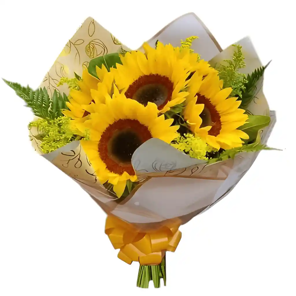 Ramo O Bouquet De 10 Girasoles
