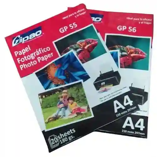 Paquete De Papel Fotográfico X 20 Hojas