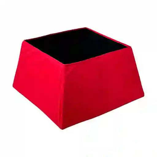Base De Arbol Santini Cuadrado 38 Cm Rojo Poliester