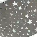 Base De Arbol Santini Estrellas 40 Cm Plateado Poliester