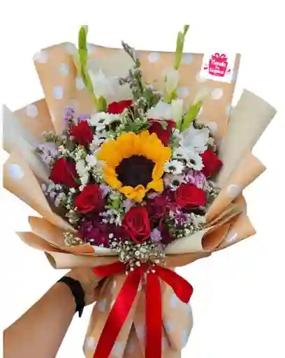 Ramo De Flores Mixtas Amor Y Amistad