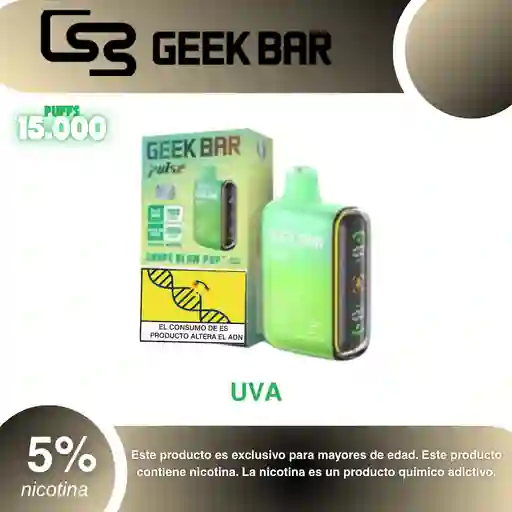 Vape Geek Bar Pulse 15.000, Grape B Pop 5%
