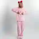 Pijama Térmica Bordada De Cherry. Talla S Rosado