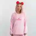 Pijama Térmica Bordada De Cherry. Talla S Rosado