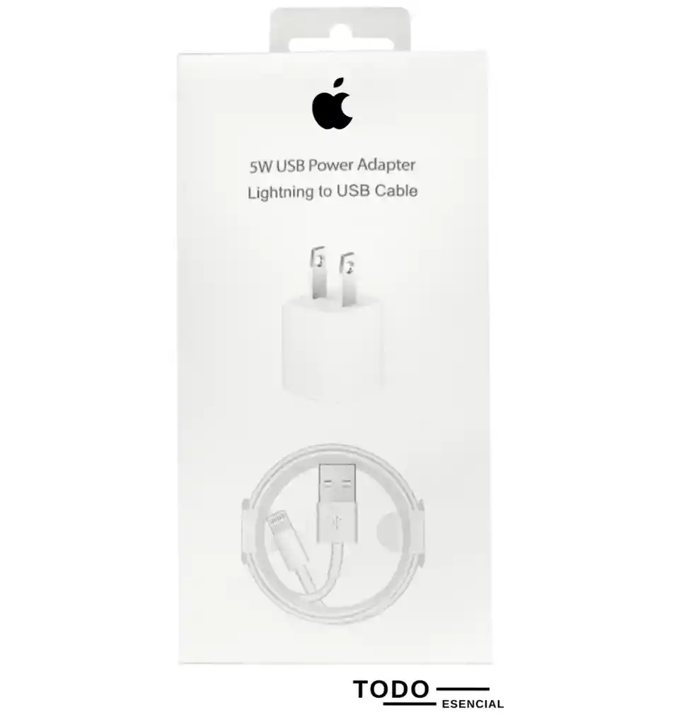 Cargador Iphone 5w Generico Lightning To Usb Cable + Cubo