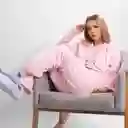 Pijama Térmica Bordada De Perro Salchicha. Talla L Rosado