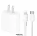 Cargador Iphone 20w Carga Rápida Genérico Cable + Cubo